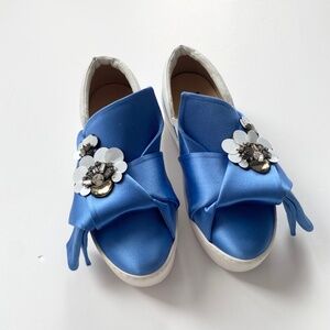 N21 oversized bow platform loafers